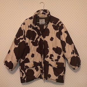 Vintage Moschino Cheap And Chic Cow Print Puffer 6